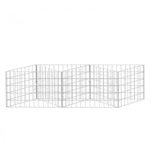 vidaXL Gabion Basket Galvanized Steel 47.2"x11.8"x19.7"