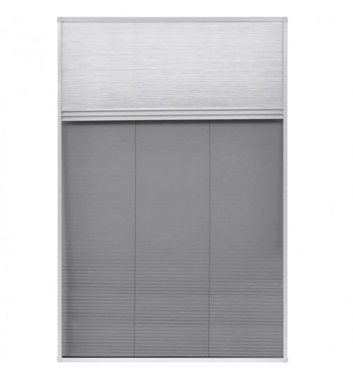 vidaXL Plisse Insect Screen for Window Aluminum 31.5"x47.2" with Shade