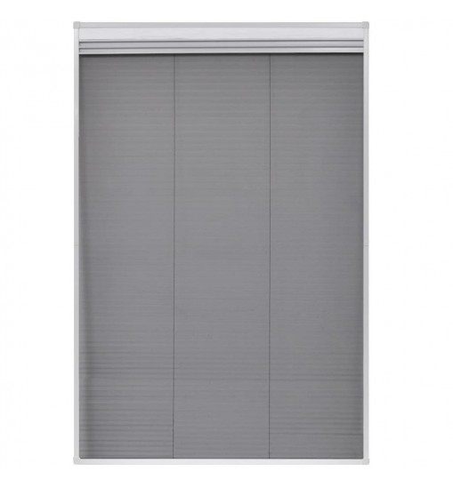 vidaXL Plisse Insect Screen for Window Aluminum 31.5"x47.2" with Shade