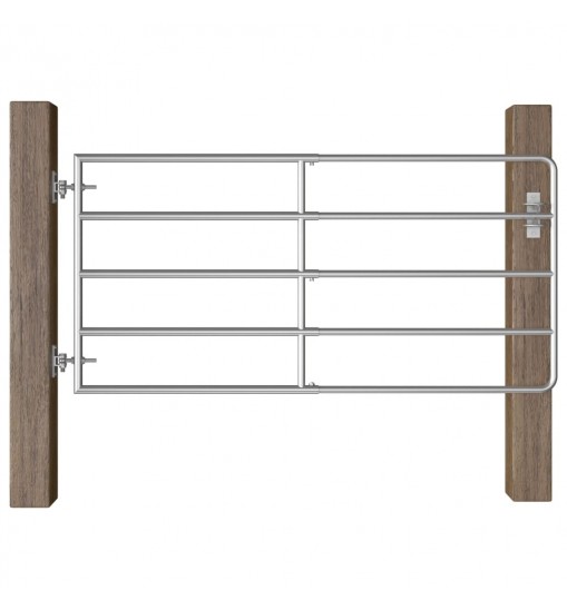 vidaXL 5 Bar Field Gate Steel