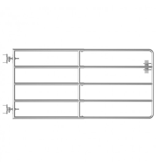 vidaXL 5 Bar Field Gate Steel