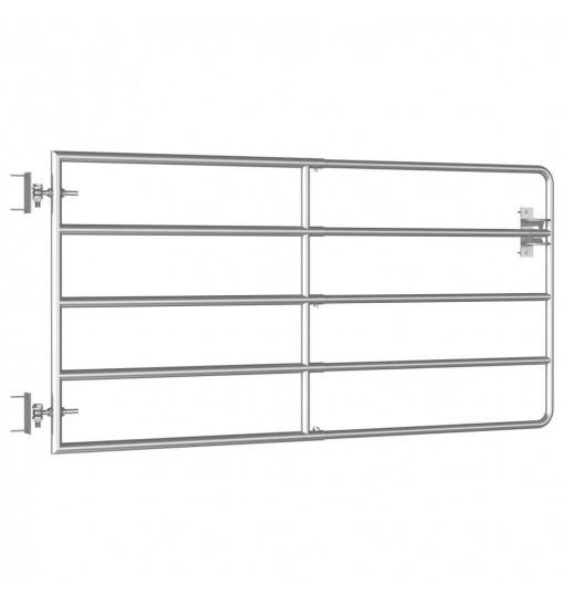 vidaXL 5 Bar Field Gate Steel