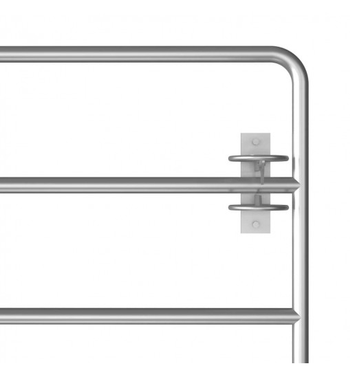 vidaXL 5 Bar Field Gate Steel