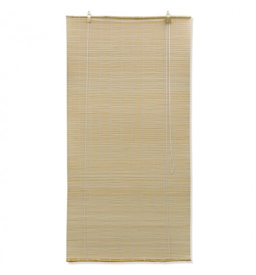 vidaXL Natural Bamboo Roller Blinds 47.2"x63"