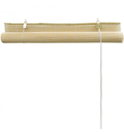 vidaXL Natural Bamboo Roller Blinds 47.2"x63"