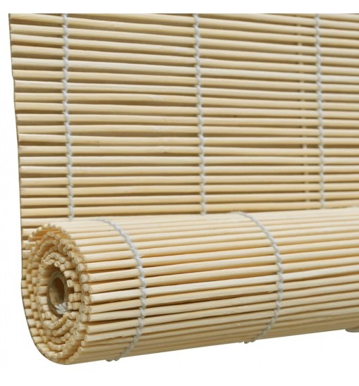 vidaXL Natural Bamboo Roller Blinds 47.2"x63"