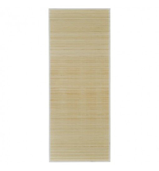 vidaXL Rectangular Natural Bamboo Rug 59.1"x78.7"