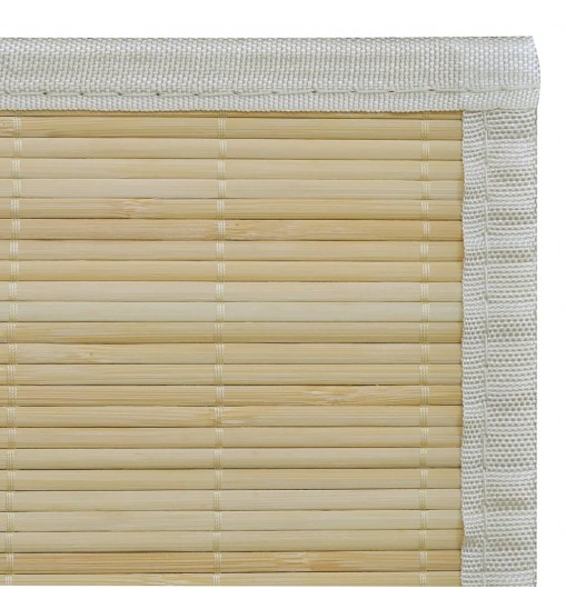 vidaXL Rectangular Natural Bamboo Rug 59.1"x78.7"