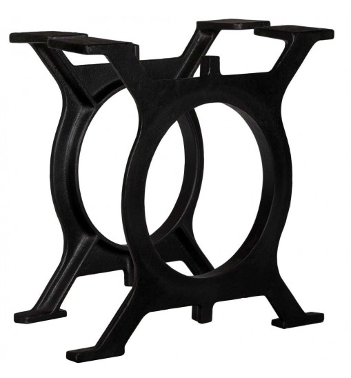 vidaXL Coffee Table Legs 2 pcs O-Frame Cast Iron