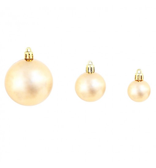 vidaXL 100 Piece Christmas Ball Set 1.2"/1.6"/2.4" Rose/Gold