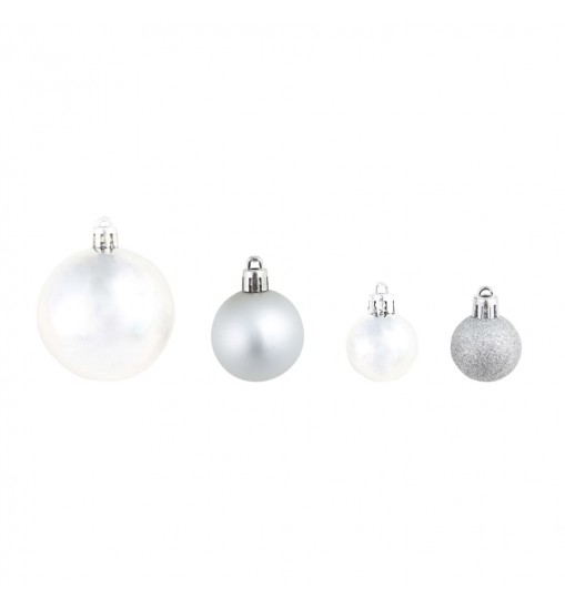 vidaXL Christmas Balls 100 pcs Silver/Gold