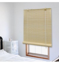 vidaXL Roller Blind Bamboo 59.1"x63" Natural