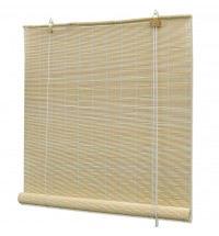 vidaXL Roller Blind Bamboo 59.1"x63" Natural