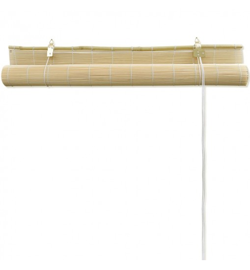 vidaXL Roller Blind Bamboo 59.1"x63" Natural