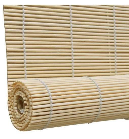 vidaXL Roller Blind Bamboo 59.1"x63" Natural