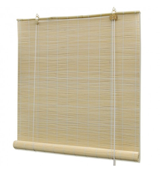 vidaXL Roller Blind Bamboo 55.1"x86.6" Natural