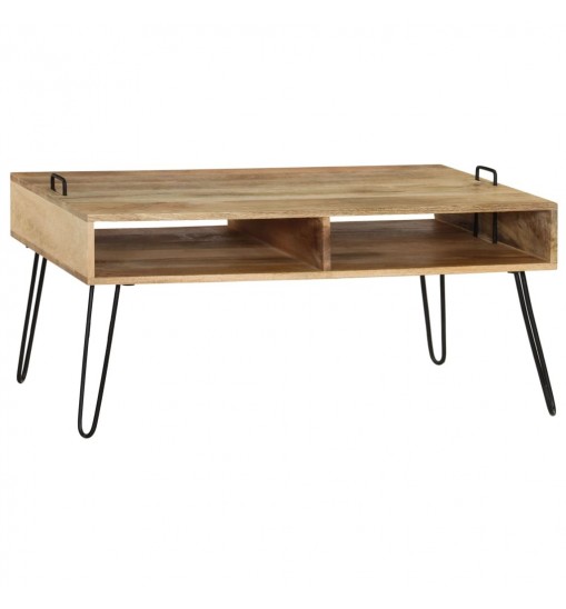 vidaXL Coffee Table Solid Mango Wood 39.4"x23.6"x17.7"