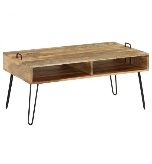 vidaXL Coffee Table Solid Mango Wood 39.4"x23.6"x17.7"