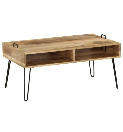 vidaXL Coffee Table Solid Mango Wood 39.4"x23.6"x17.7"