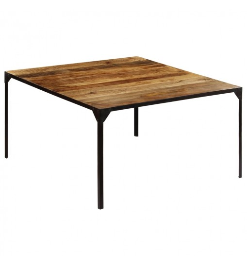 vidaXL Dining Table 55.1"x55.1"x29.9" Solid Mango Wood