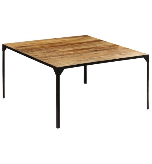 vidaXL Dining Table 55.1"x55.1"x29.9" Solid Mango Wood