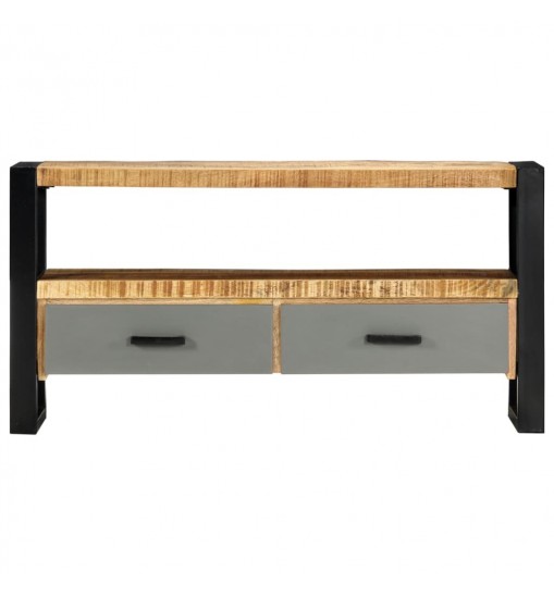 vidaXL TV Stand 39.4"x11.8"x19.7" Solid Wood Mango