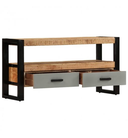 vidaXL TV Stand 39.4"x11.8"x19.7" Solid Wood Mango