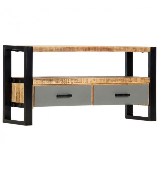 vidaXL TV Stand 39.4"x11.8"x19.7" Solid Wood Mango