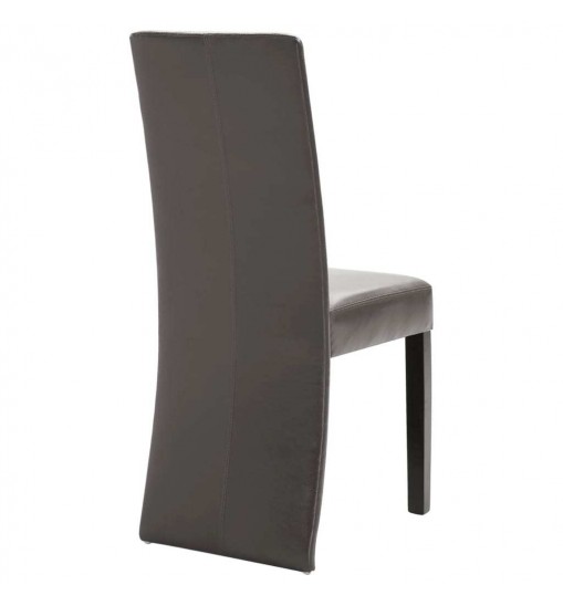 vidaXL Dining Chairs 4 pcs Gray Faux Leather