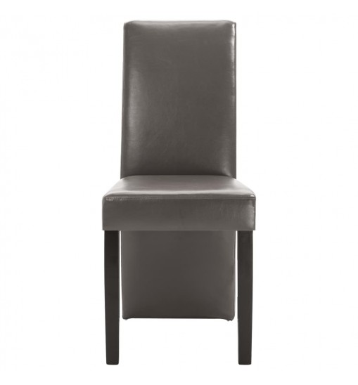 vidaXL Dining Chairs 4 pcs Gray Faux Leather