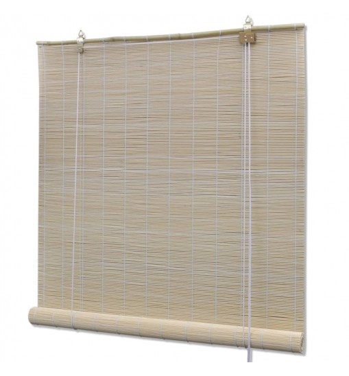 vidaXL Natural Bamboo Roller Blinds 4 pcs 47.2"x63"