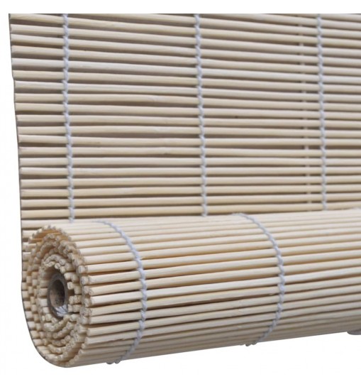 vidaXL Natural Bamboo Roller Blinds 4 pcs 47.2"x63"