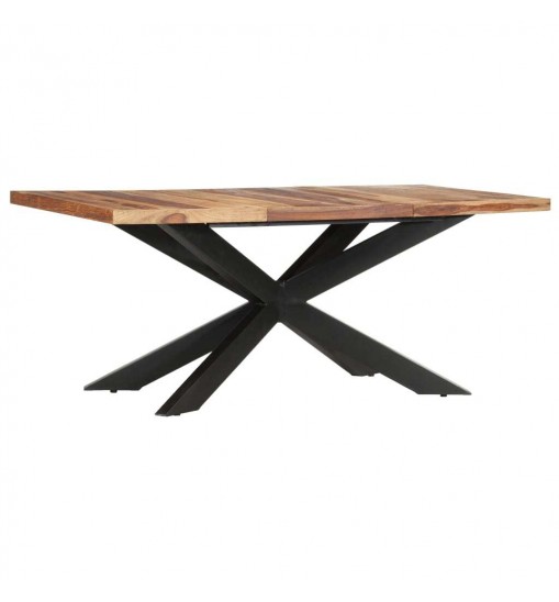 vidaXL Dining Table 70.9"x35.4"x29.9" Solid Sheesham Wood