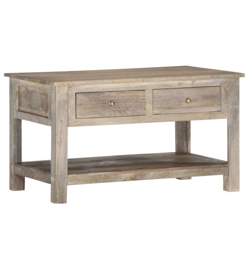 vidaXL Coffee Table 32.3"x20.5"x18.5" Solid Mango Wood