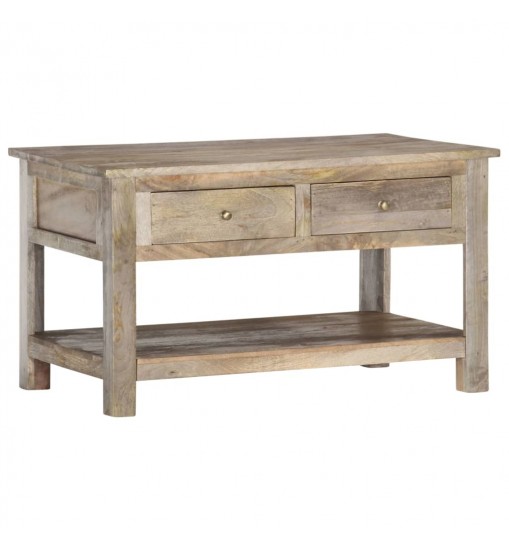 vidaXL Coffee Table 32.3"x20.5"x18.5" Solid Mango Wood