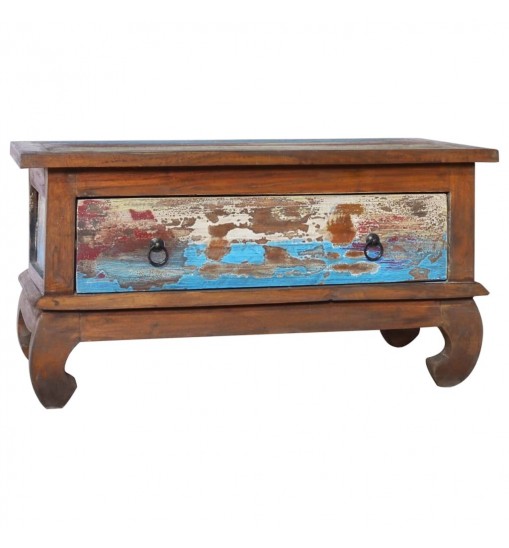 vidaXL Coffee Table 31.5"x19.7"x15.7" Reclaimed Teak Wood