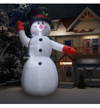 vidaXL Christmas Inflatable Snowman with LED IP44 236.2" XXL