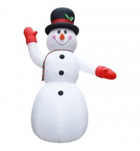 vidaXL Christmas Inflatable Snowman with LED IP44 236.2" XXL