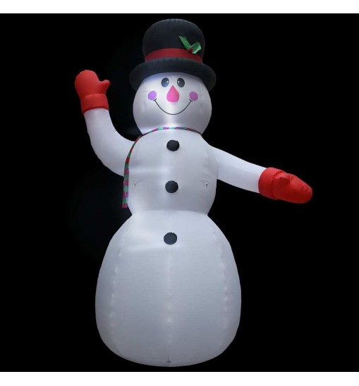 vidaXL Christmas Inflatable Snowman with LED IP44 236.2" XXL