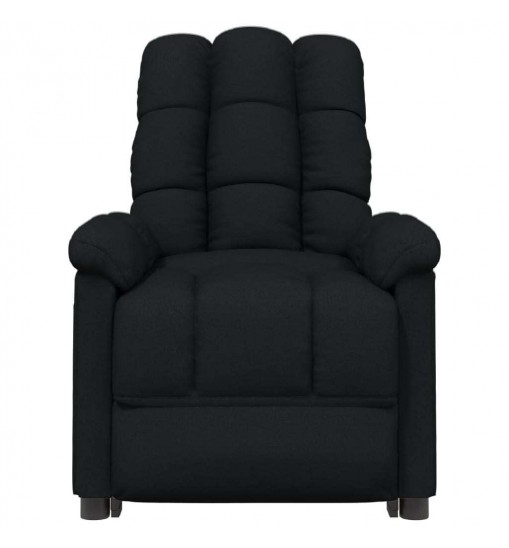 vidaXL Massage Recliner Black Fabric