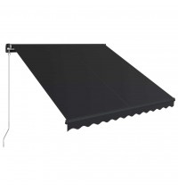 vidaXL Manual Retractable Awning 118.1"x98.4" Anthracite