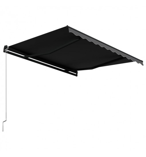 vidaXL Manual Retractable Awning 118.1"x98.4" Anthracite