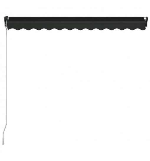 vidaXL Manual Retractable Awning 118.1"x98.4" Anthracite