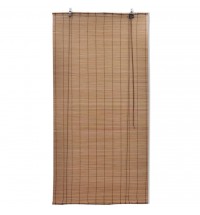 vidaXL Bamboo Roller Blinds 2 pcs Brown 47.2" x 86.8"