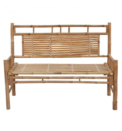 vidaXL Patio Bench with Cushion 47.2" Bamboo