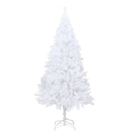 vidaXL Artificial Christmas Tree with LEDs&Thick Branches White 82.7"