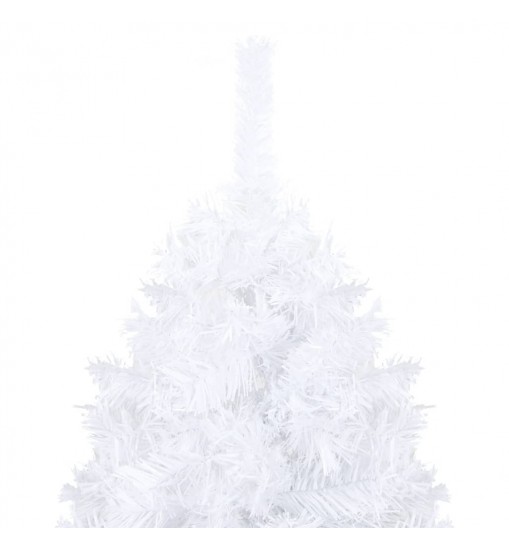 vidaXL Artificial Christmas Tree with LEDs&Thick Branches White 82.7"