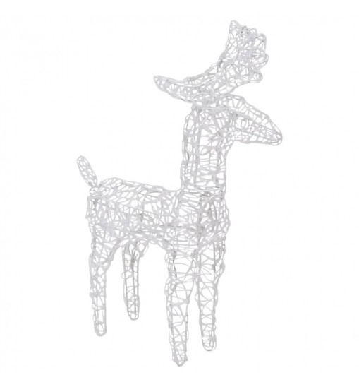 vidaXL Reindeers & Sleigh Christmas Decoration 240 LEDs Acrylic