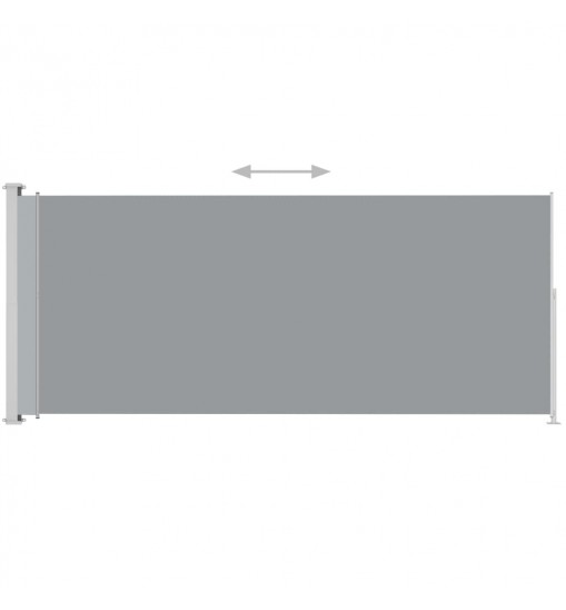 vidaXL Patio Retractable Side Awning 78.7"x196.9" Gray