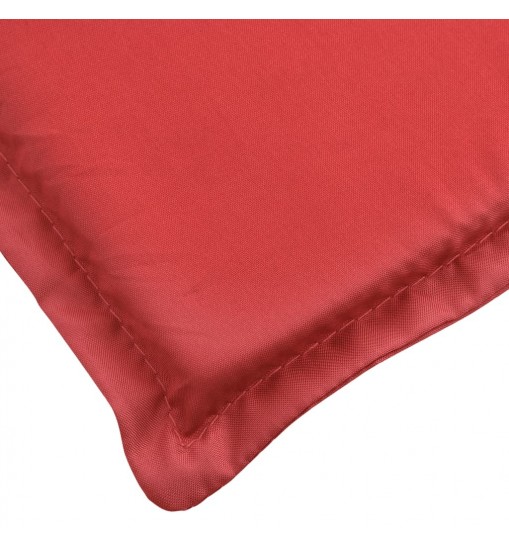 vidaXL Sun Lounger Cushion Red 78.7"x19.7"x1.2" Oxford Fabric